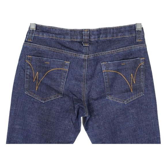 Wet Seal Jeans Juniors Size 7 Low Rise Flare Bootcut Stretch Blue Denim - Picture 1 of 10